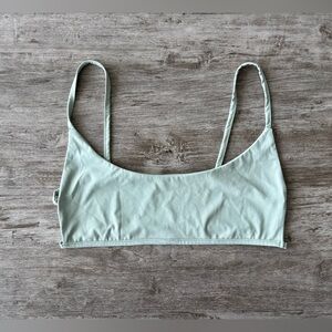 Commense Scoop Neck Double Back Strap Sports Bra Bralette Green Women XL NWOT